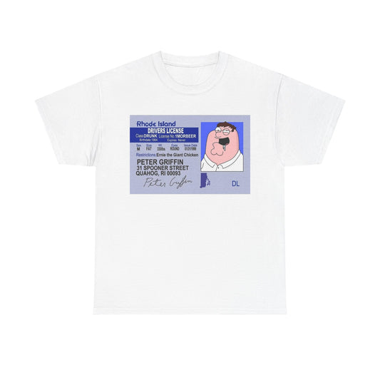 Peter Griffin Driver's License Graphic Tee