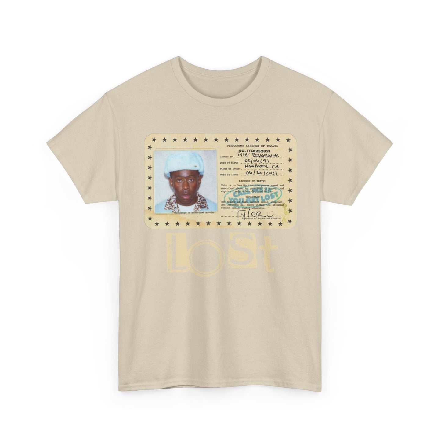ID Photo 'LOST' Graphic Tee — Tyler the Creator