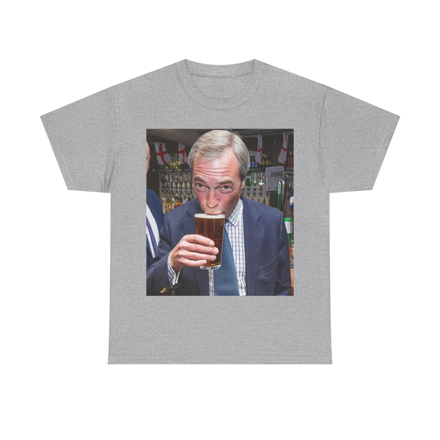 Nigel having a pint