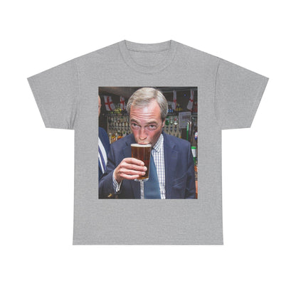 Nigel having a pint