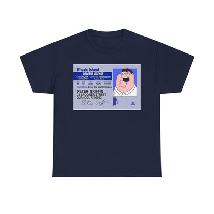 Peter Griffin Driver's License Graphic Tee
