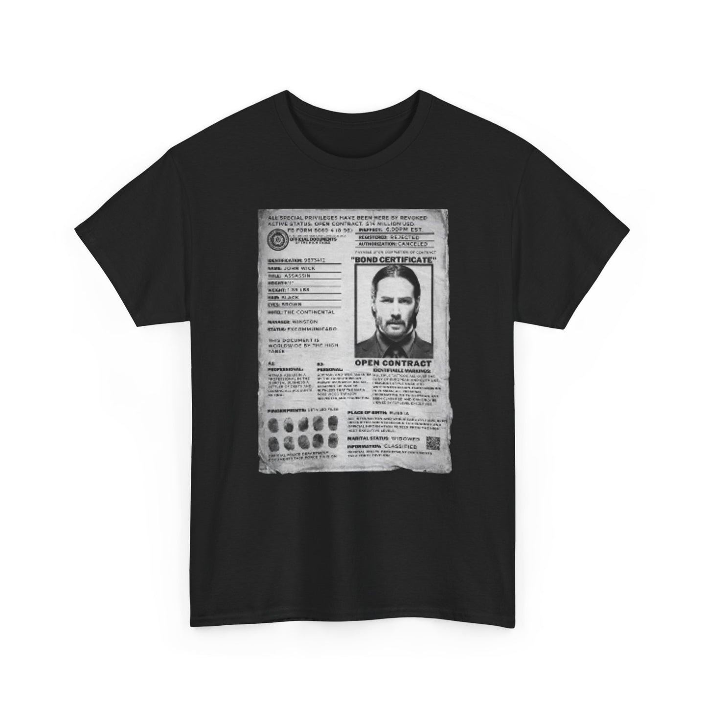 'Wick' Open Contract Graphic Tee