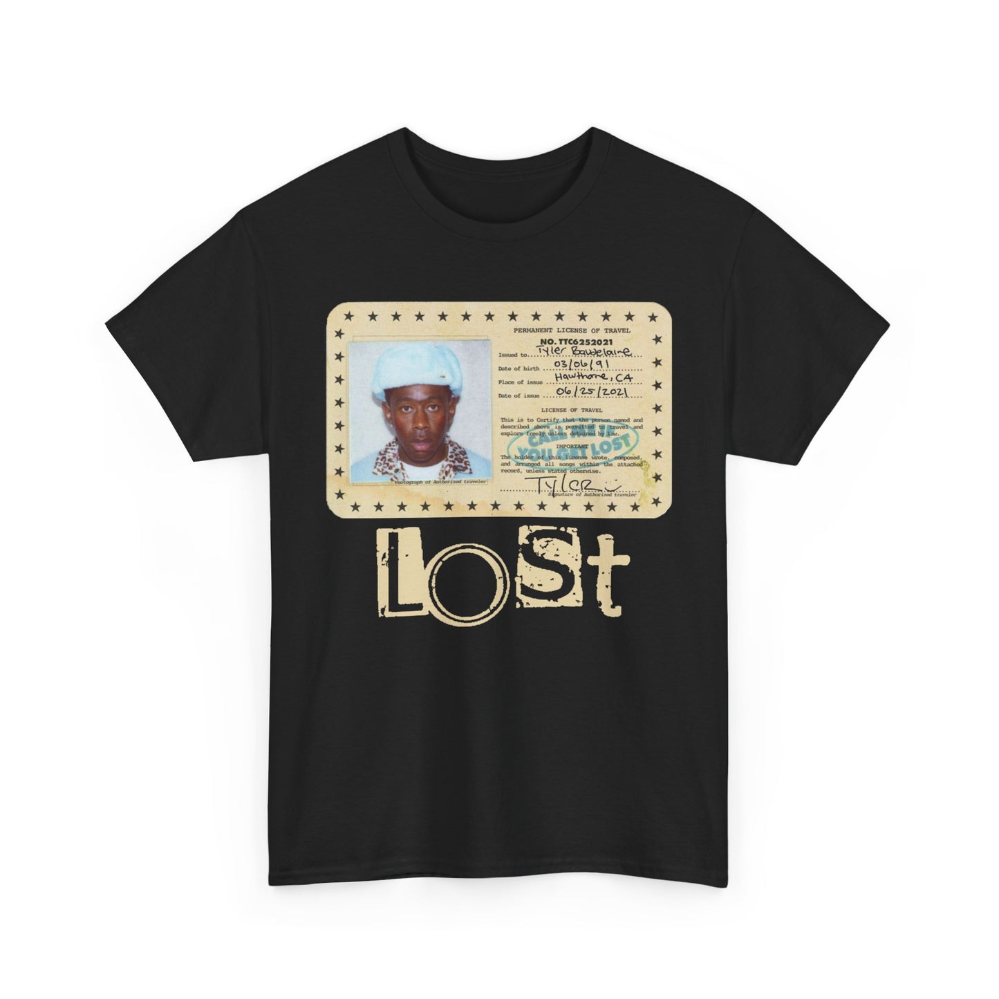 ID Photo 'LOST' Graphic Tee — Tyler the Creator