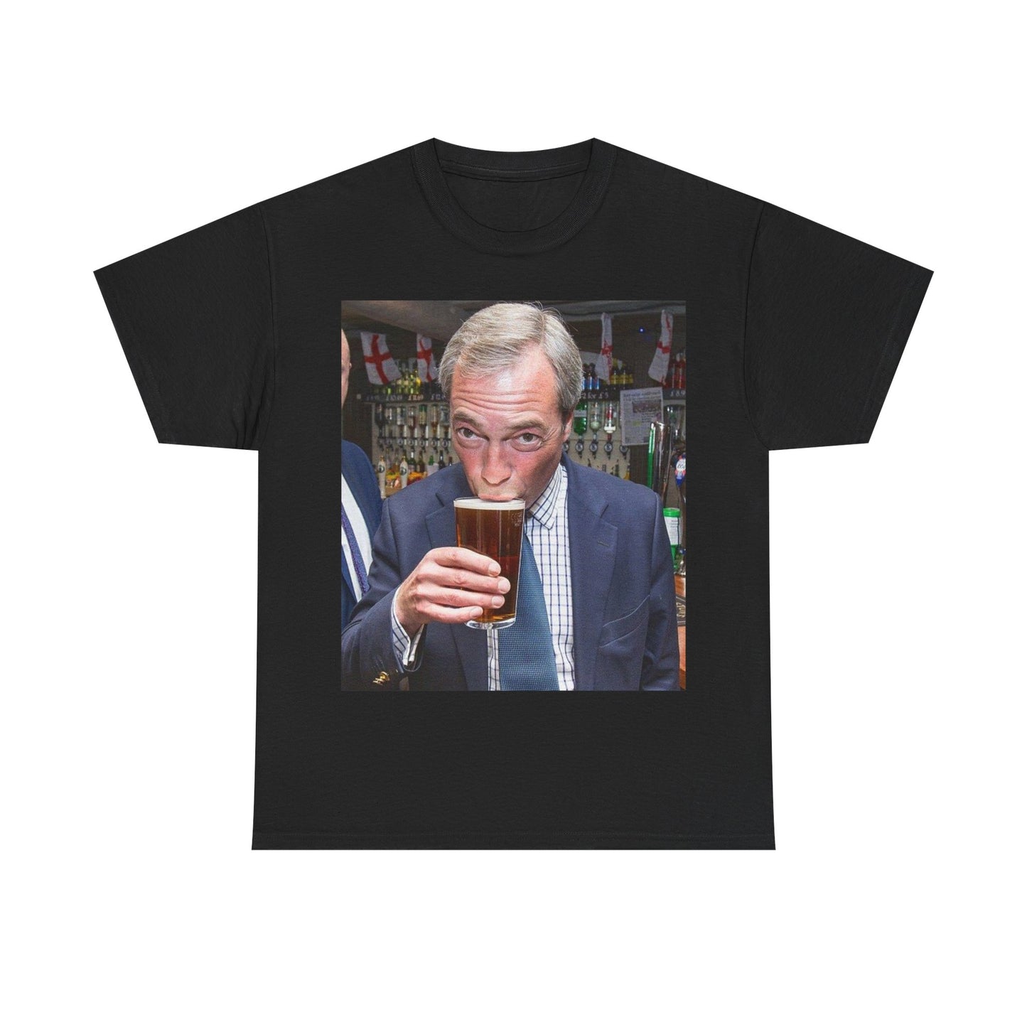 Nigel having a pint