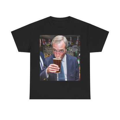 Nigel having a pint