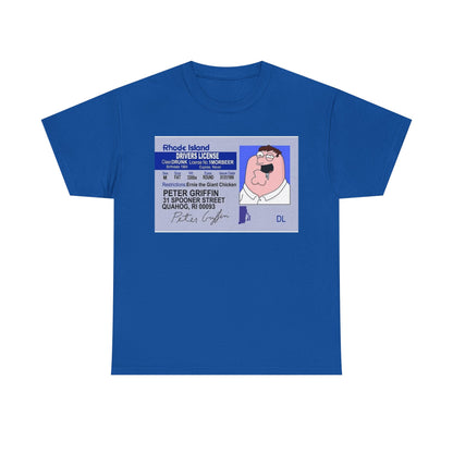 Peter Griffin Driver's License Graphic Tee