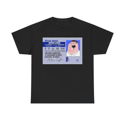 Peter Griffin Driver's License Graphic Tee