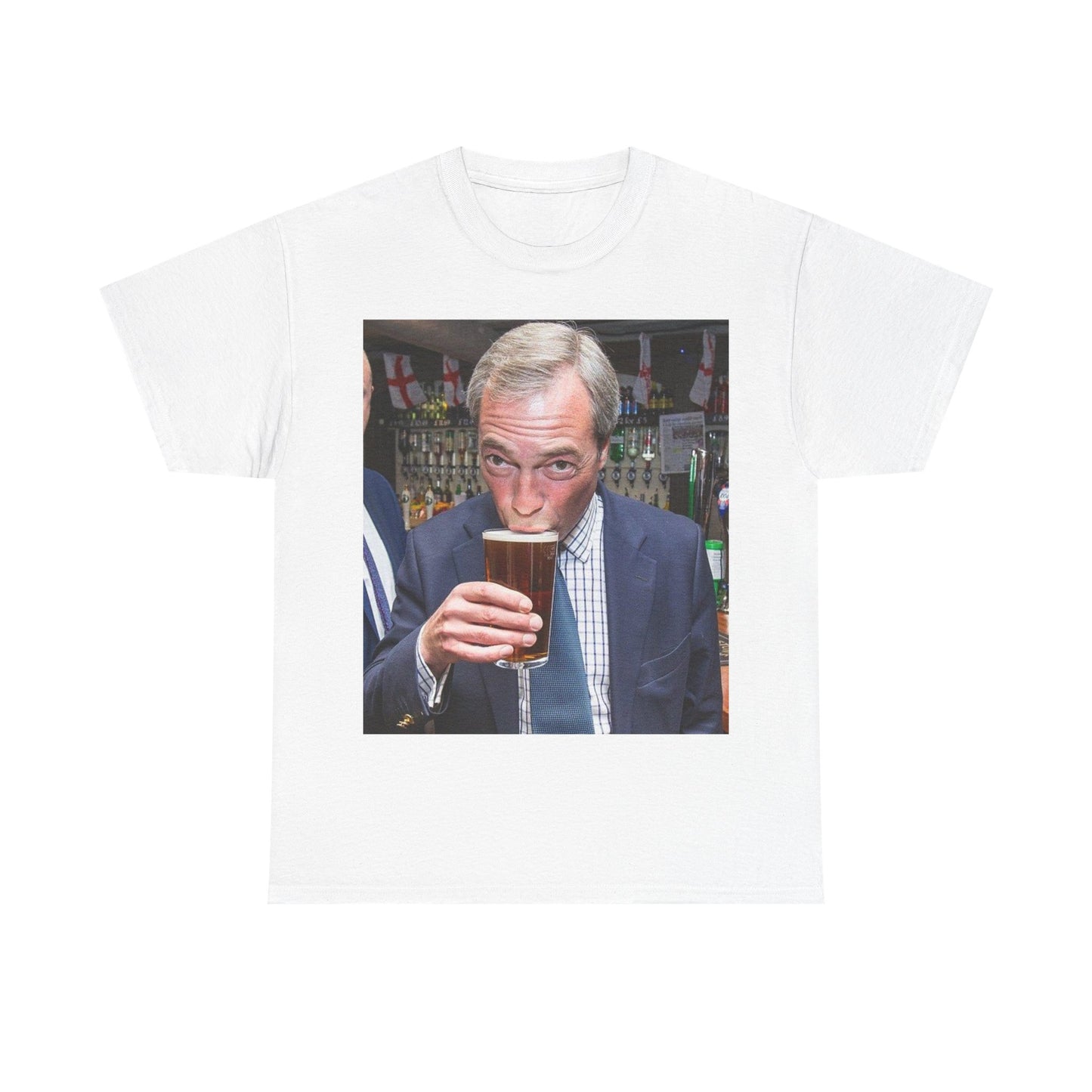 Nigel having a pint