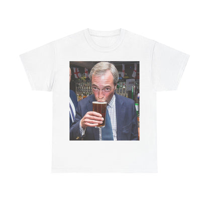 Nigel having a pint