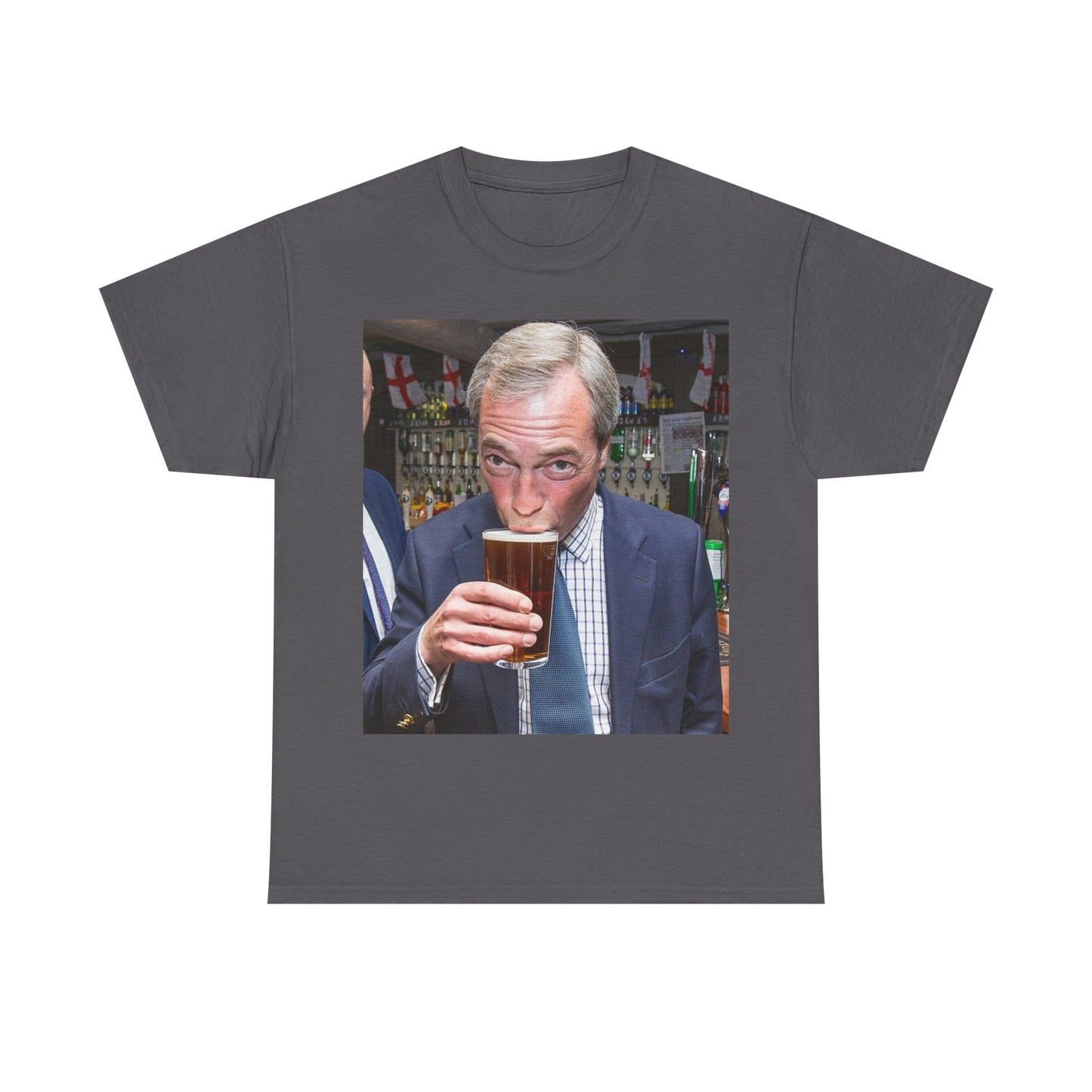 Nigel having a pint