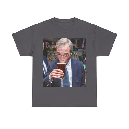 Nigel having a pint
