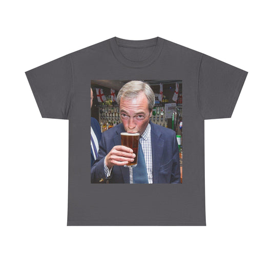Nigel having a pint